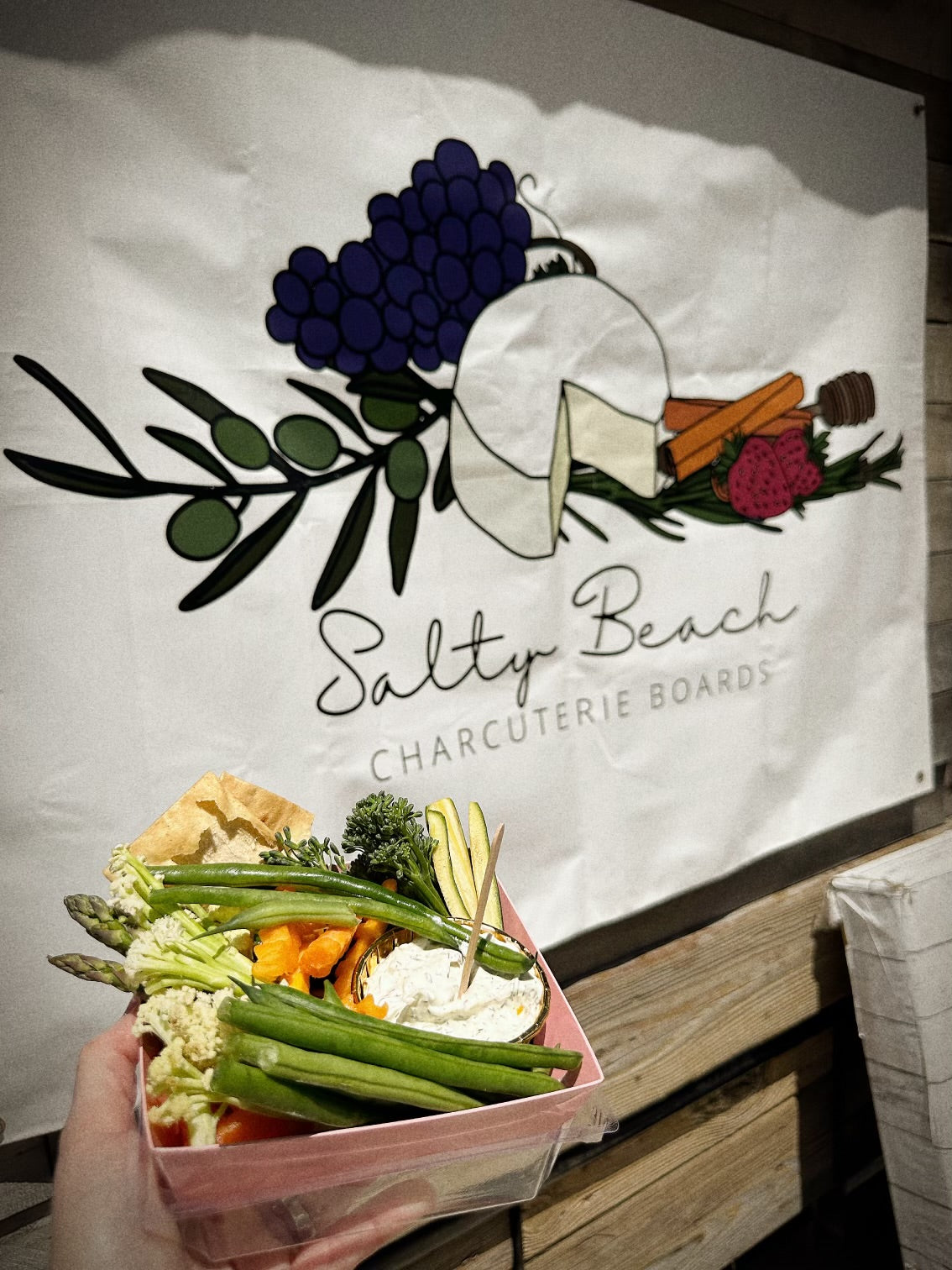 Fresh veggies & the best Ranch around